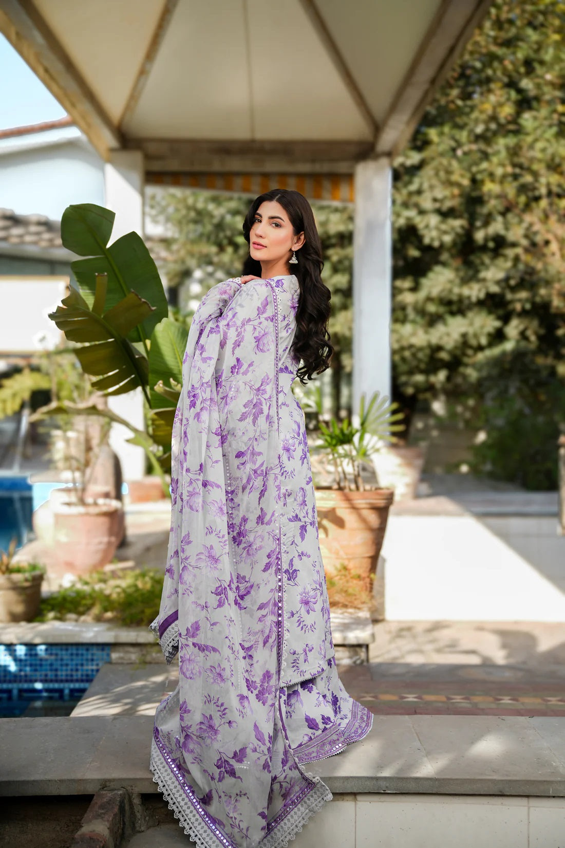 Luxury Lawn Embroidered 3 Piece Stitched Suit