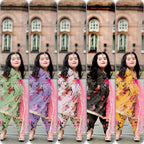 Stylish Top and Dhoti Shalwar Set with Dupatta