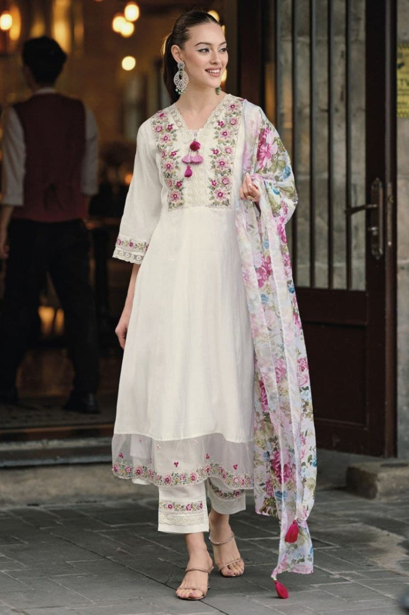 Elegant Embroidered Suit