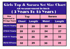 Rayon Embroidered Top & Sharara Set for Kids