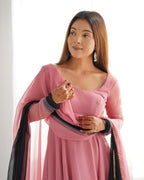 Trendy Colorful Padding Gown Set