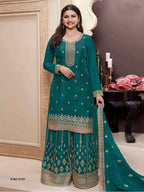 Classic Heavy Chinon Embroidered Suit