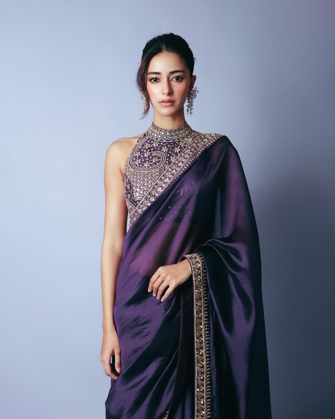 Soft Blooming Tissue Embroidered Saree