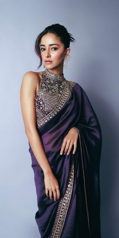 Soft Blooming Tissue Embroidered Saree
