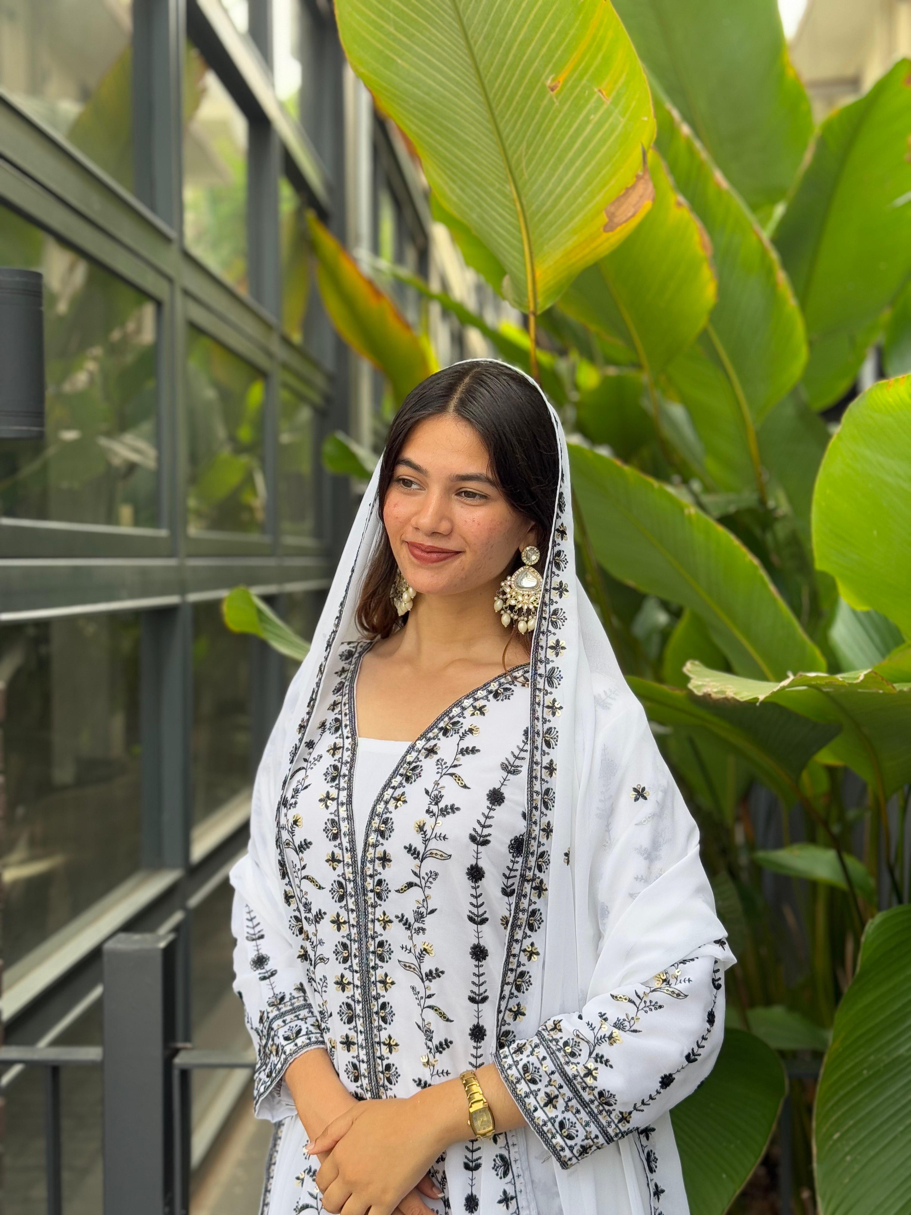 Festival Glow Georgette Ensemble