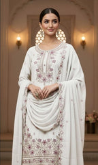 Heavy Chiffon Palazzo Suit Set