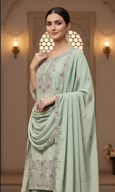 Heavy Chiffon Palazzo Suit Set