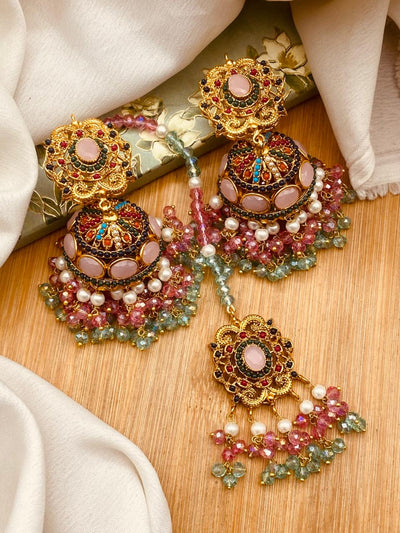 Elegant Turkish Jhumki Tikka Set