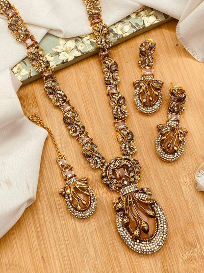 Stunning Turkish Mala Necklace & Earrings Set