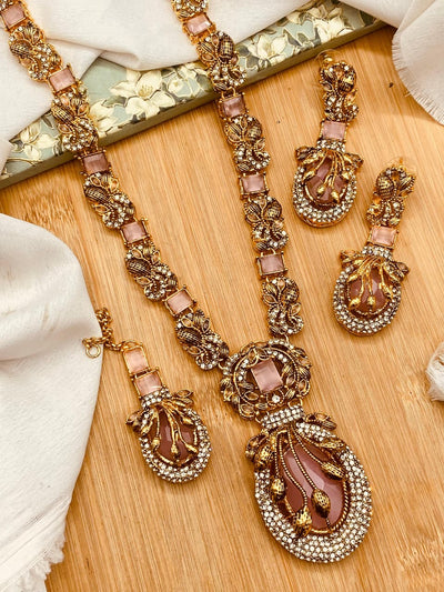 Stunning Turkish Mala Necklace & Earrings Set