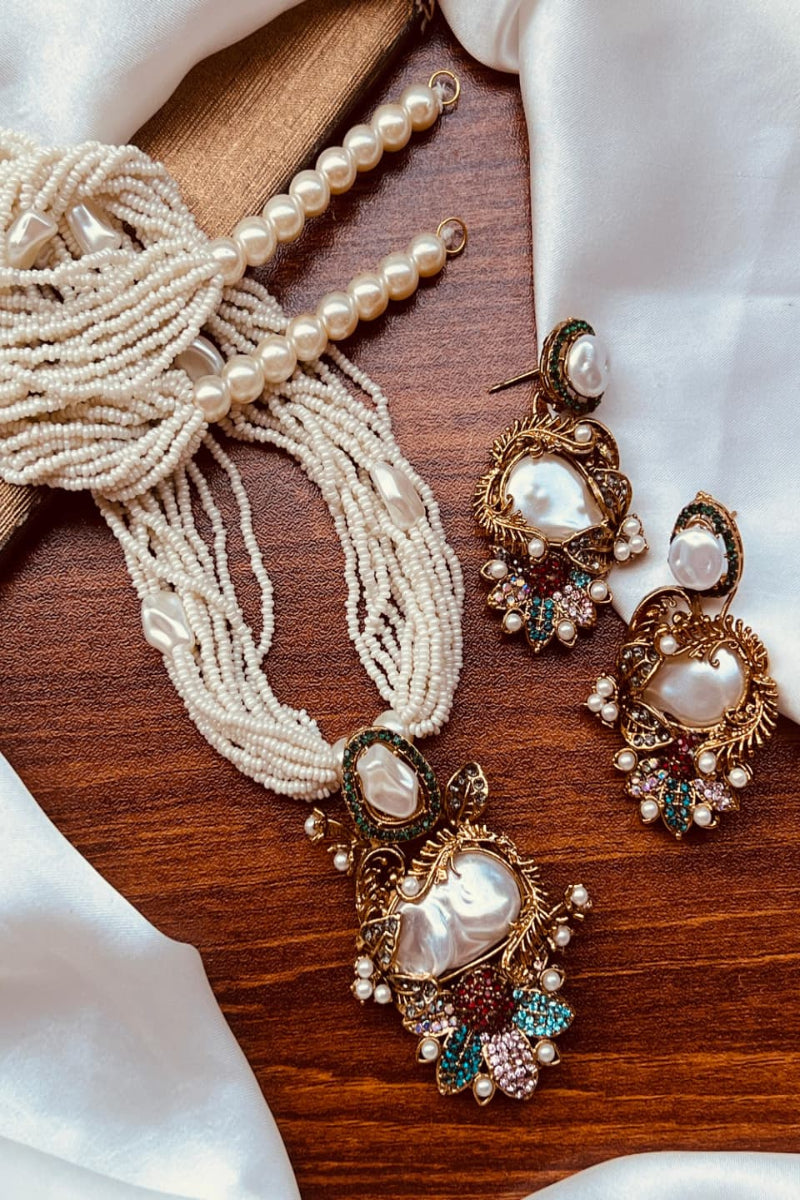 Majestic Turkish Mala & Earring Set
