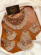 Vivid Emerald Green & Kundan Choker Set (