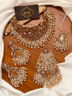 Vivid Emerald Green & Kundan Choker Set (