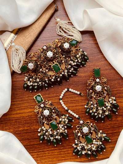 Premium Turkish Floral Choker Set