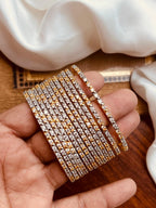 Timeless Sparkle: Premium 12-Piece Zircon Bangle Set