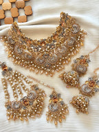 Royal Emerald & Gold Heritage Bridal Ensemble