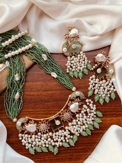 Turkish Mala Pearl Jewelry Set