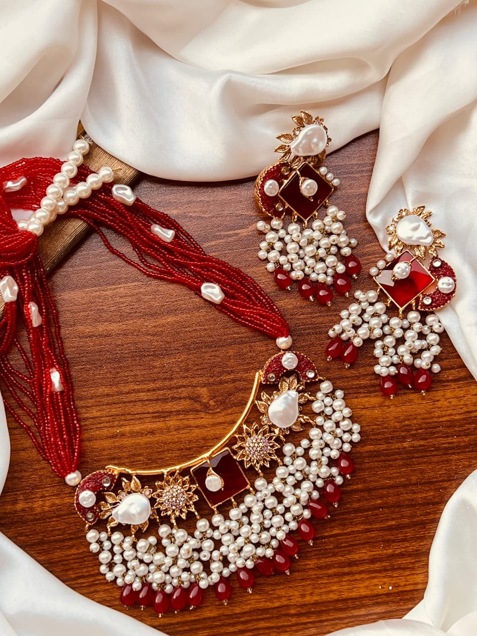 Turkish Mala Pearl Jewelry Set