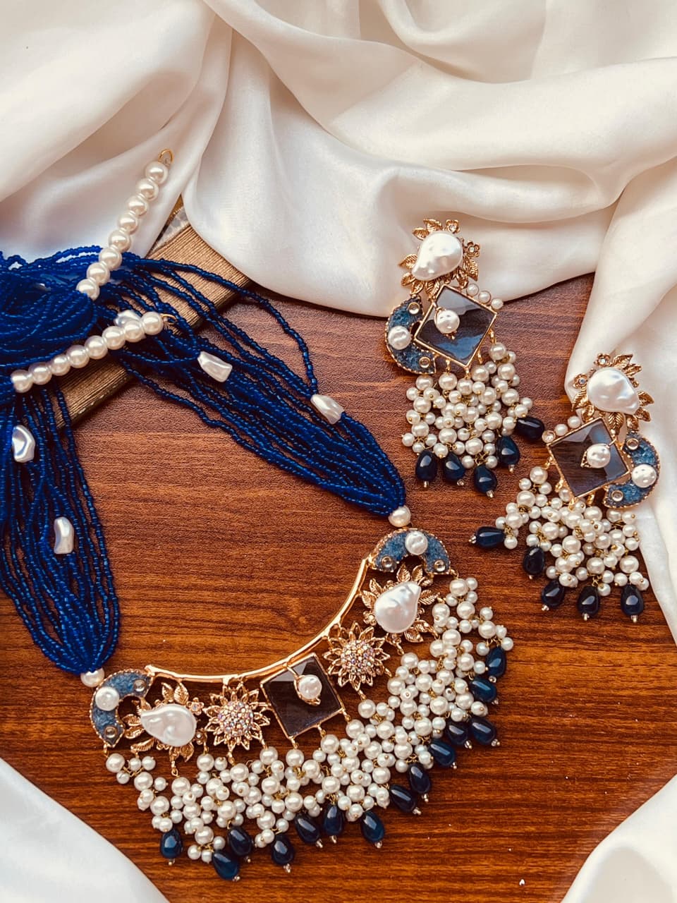 Turkish Mala Pearl Jewelry Set