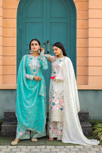 Stylish 3-Piece Set with Dupatta and Bottom