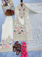 Stylish 3-Piece Set with Dupatta and Bottom