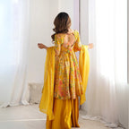 Gorgeous Printed Palazzo Suit With Dupatta