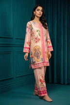Peach & Pink Floral 2-Piece Co-ord Set