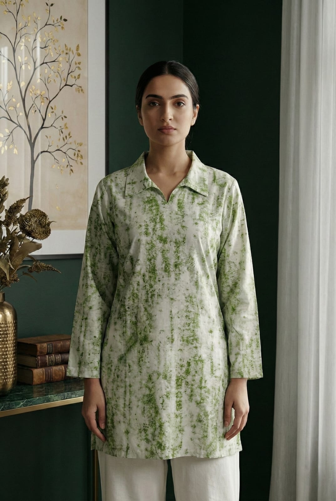 Inaaya Fabrics Textured 2-Piece Ready to Wear Suit