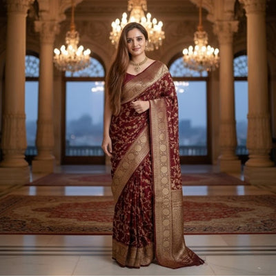 Luxurious Silk Saree Collection For Women (Unstitched)