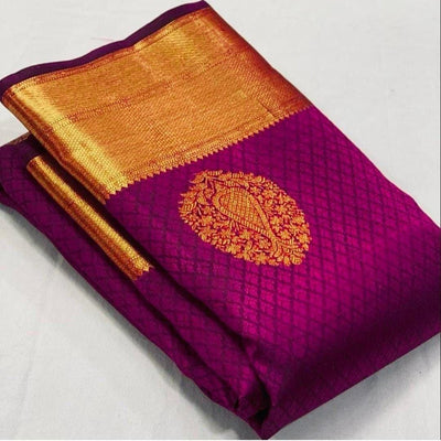 Silk Serenity Saree For Women (Unstitched)
