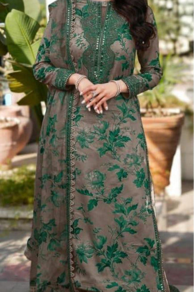 3  Piece Stitched lawn Suit