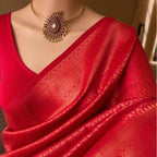 Elegant Banarsi Silk Saree For Women (Unstitched)