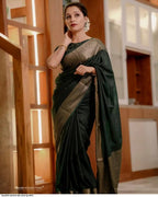 Beautiful Silk Printed Saree For Women (Unstitched)