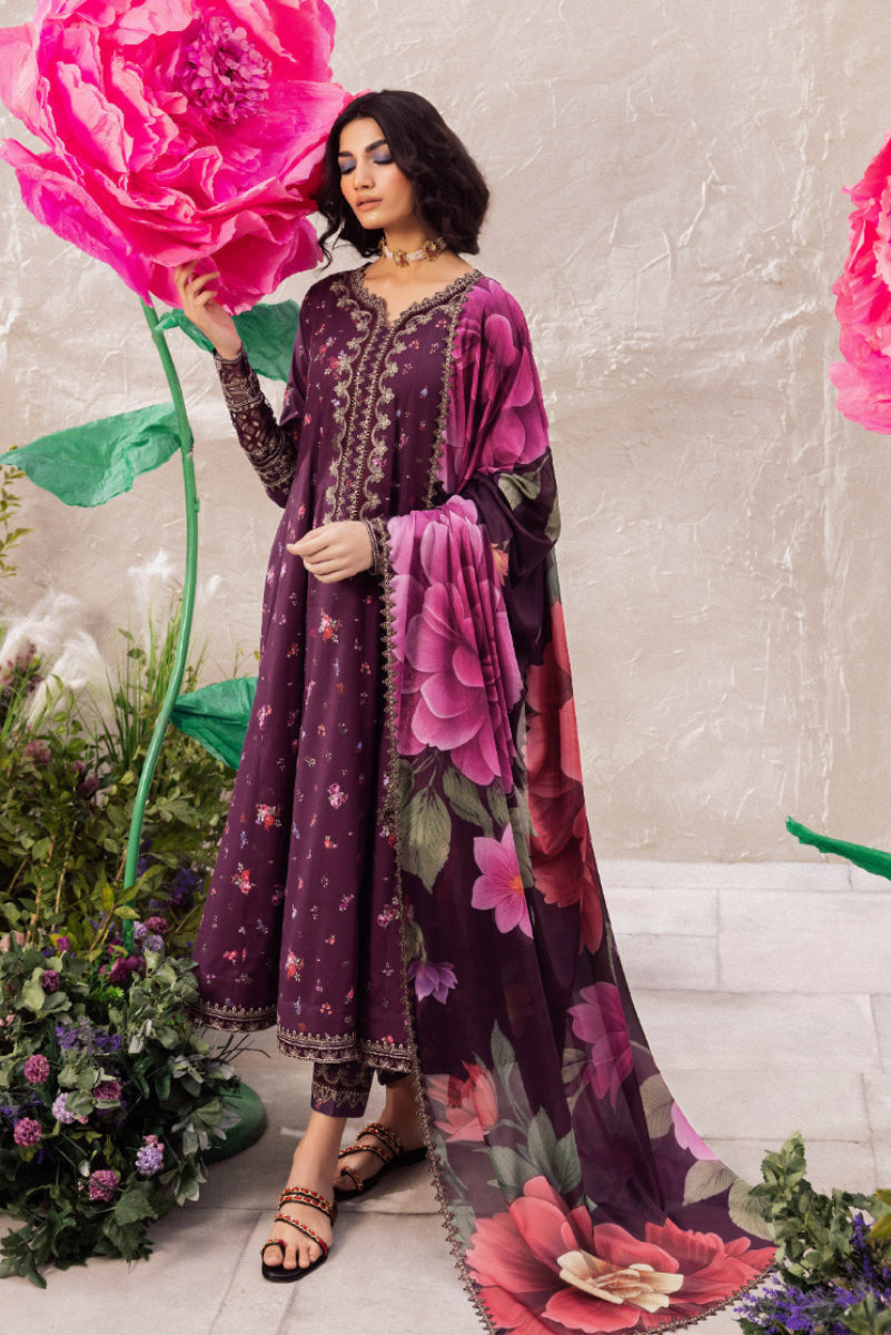 Dahlia 03-Piece Embroidered Luxury Lawn Suit Ready To Wear