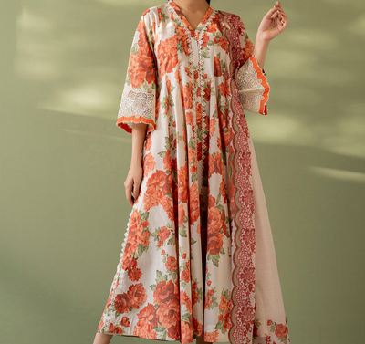 3 PIECE PREMIUM PRINTED LAWN SUIT READY TO WEAR