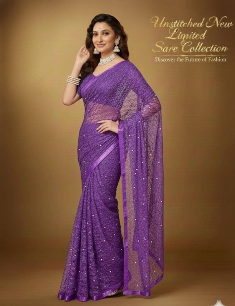Inaaya Fabric Koleksi Saree Baru (Unstitched) – Limited Edition for Women