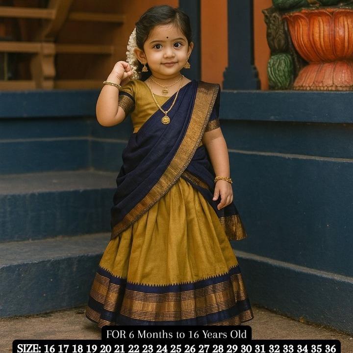 Adorable Kids Silk Saree Collection (Unstitched)