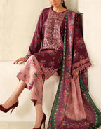 3 Piece Premium Printed Embroidered Lawn Dress