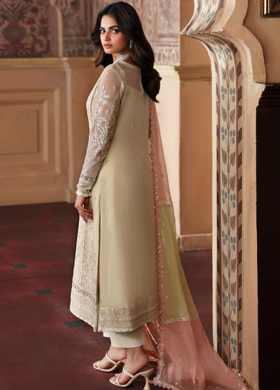 3-Piece Chiffon & Malai  Al Nisa Embroidery