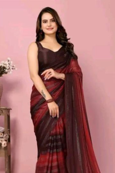 Printed Beautiful Silk Saree For Women (Unstitched)
