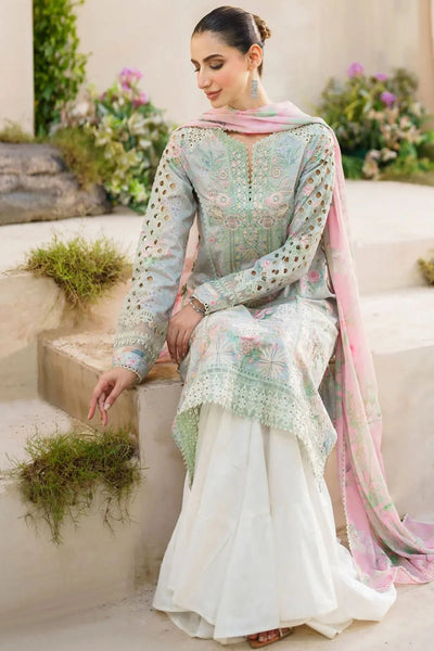 3 Piece Stitched  Lawn  Suit - Ready to Wear