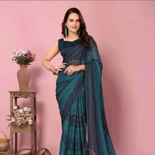 Printed Beautiful Silk Saree For Women (Unstitched)