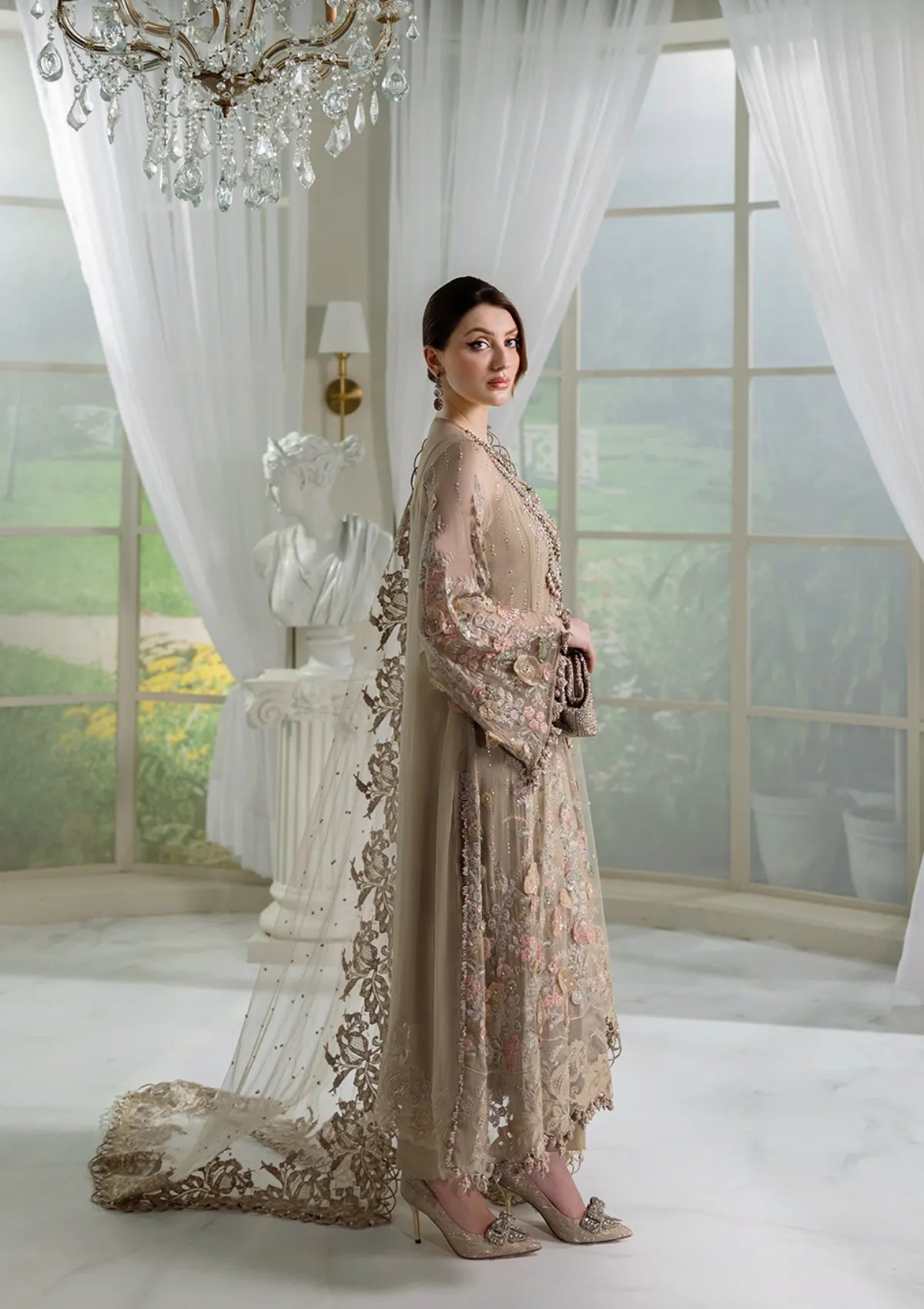 03-PIECE STITCHED CHIFFON SUIT READY TO WEAR