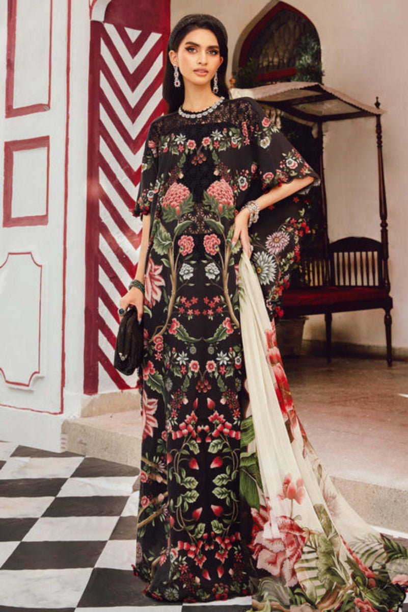 MariaB 3 Piece Printed Lawn Embroidered Suit Ready To Wear