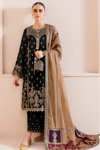 Chandni Velvet Suit Ready To Wear With Organza Embroidered Dupatta