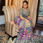 Beautiful Rainbow Saree For Women (Unstitched)