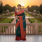 Pure Silk Saree For Women (Unstitched)