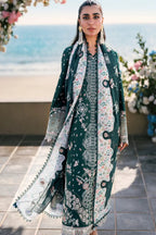 3 Piece Stitched  Lawn Cotton suit - Ready  to Wear