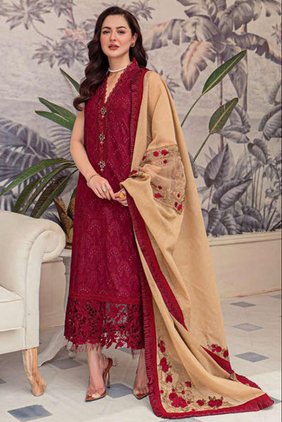 03-Piece Cotton Embroidered Lawn Suit Ready to Wear